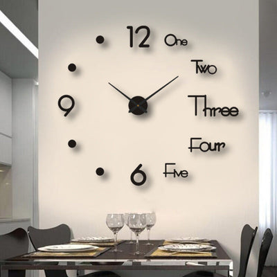 Stereo Digital Wall Clock Home Decoration